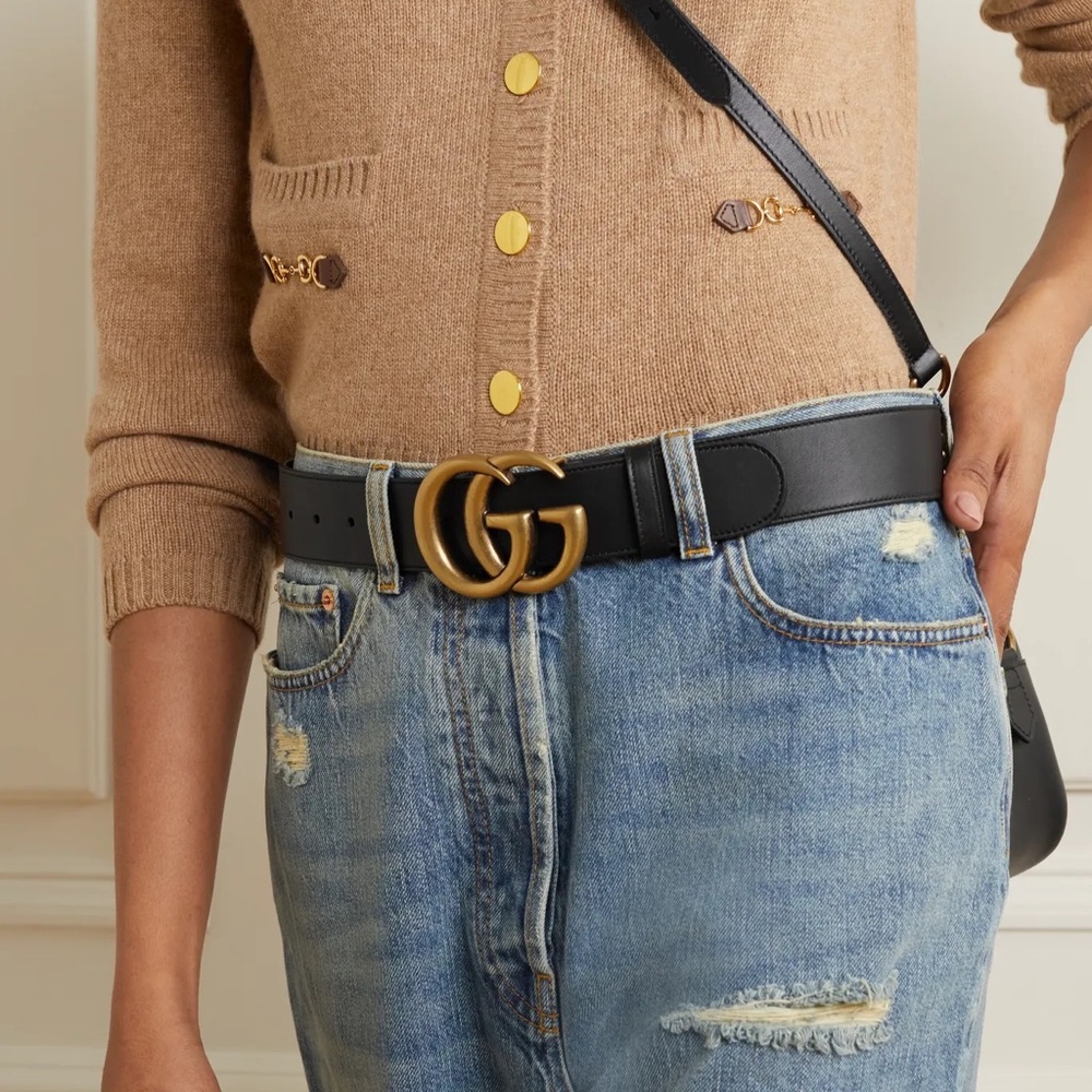 Gucci Leather belt with Double G buckle - Picture 3 of 7